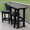 Highwood Usa Lehigh 3pc Counter Height Outdoor Patio Furniture Balcony Set AD-KITBALC1-BKE - alternate 3